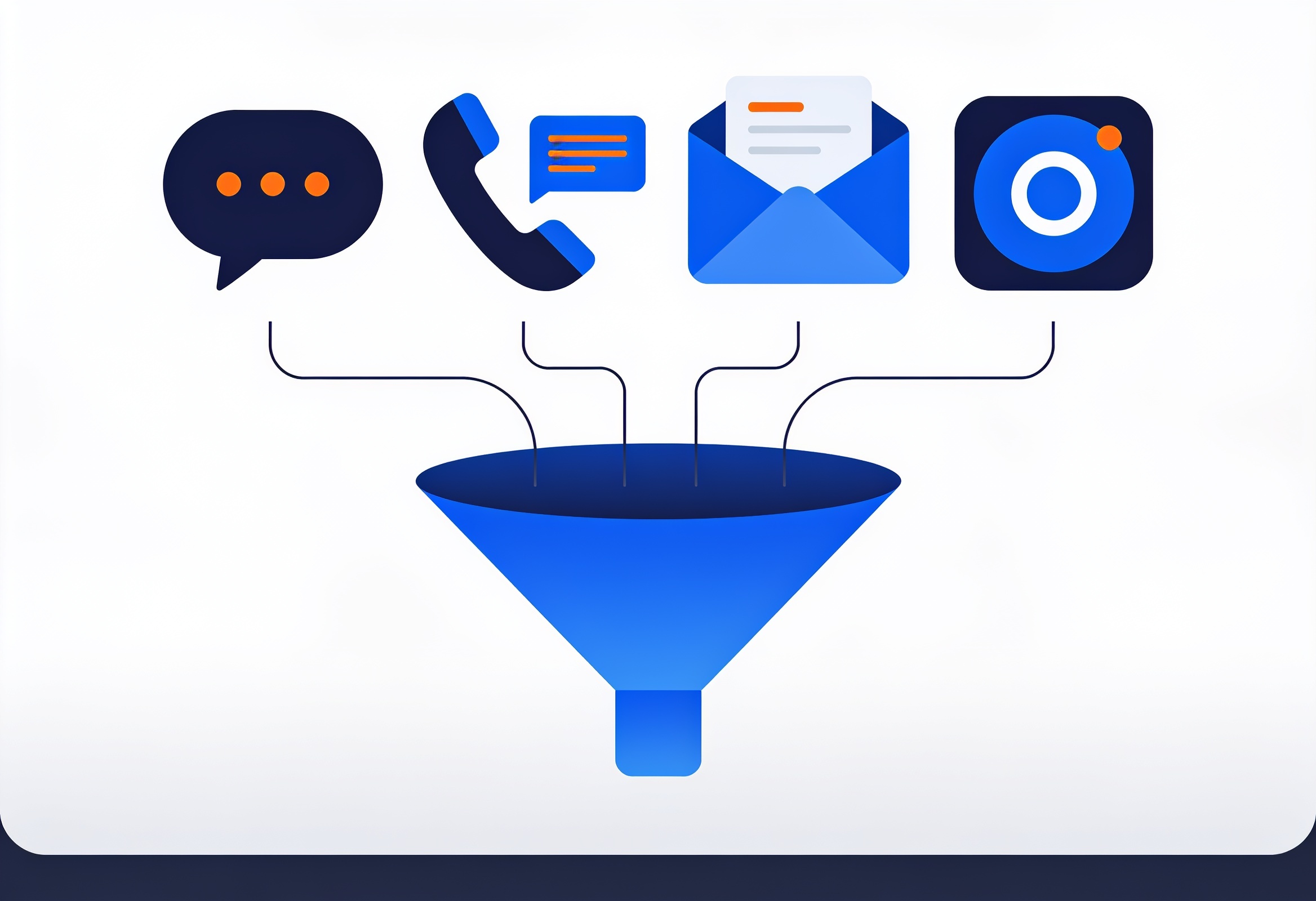 LinkedIn, WhatsApp, e-mail e Instagram convergindo num funil só
